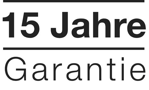 15 Jahre Garantie